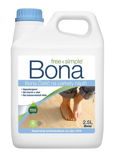 Bona čistič na parkety Free&Simple 2,5l